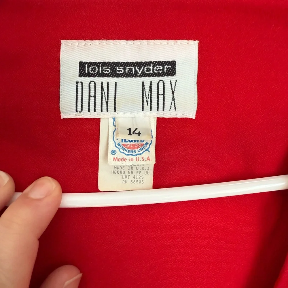 Vintage Red Women's Suit - Picture 2 of 11